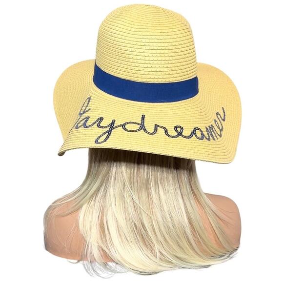 Large Brim Beach Sun Hat "Daydreamer" - Picture 8 of 12